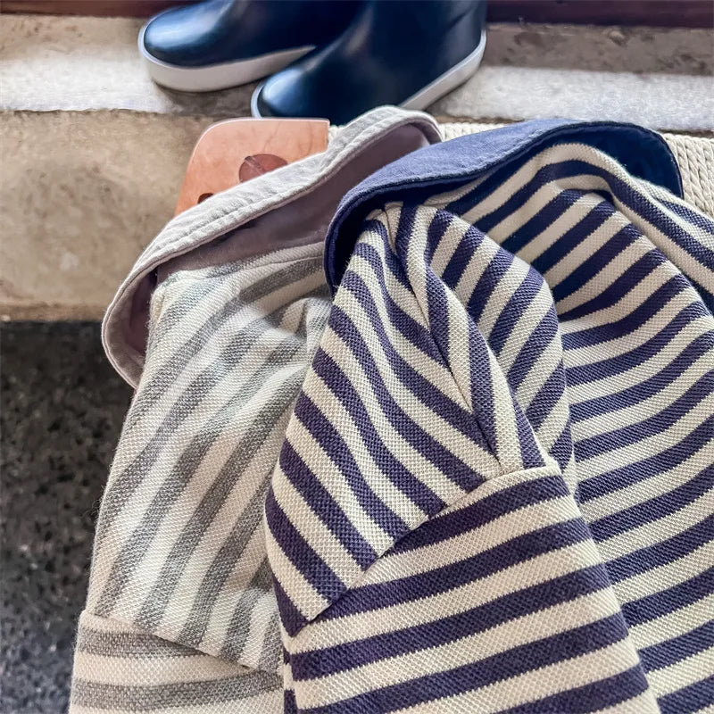 New Autumn Korean Style Baby Boys Striped Shirts