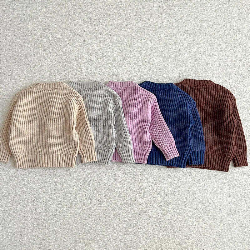 Kids Cotton Soft Winter Long Sleeve Pullover Tops