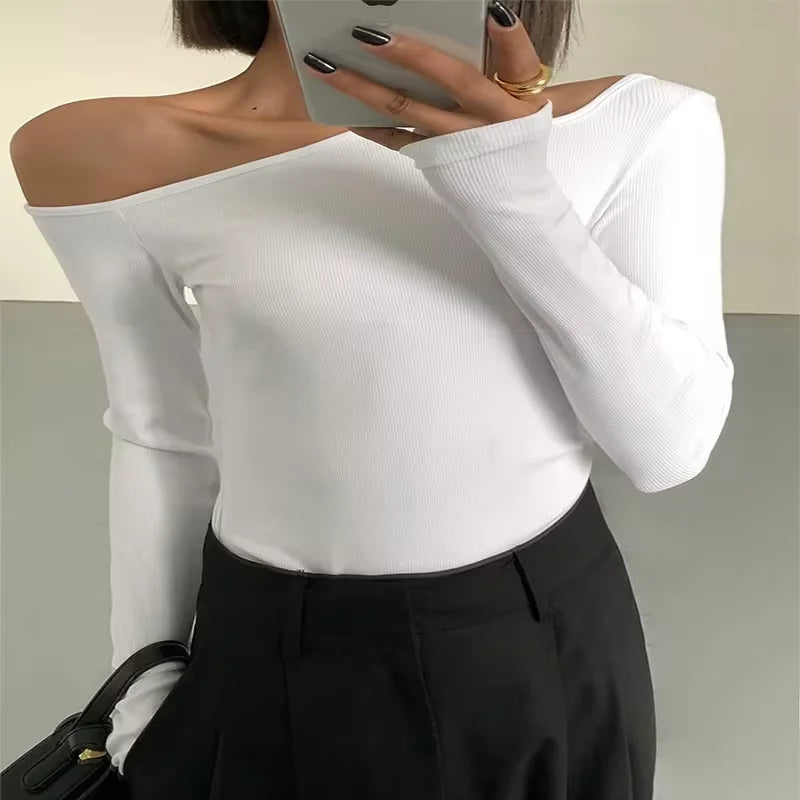 Women Spring New Solid Slim Fit Crop Top