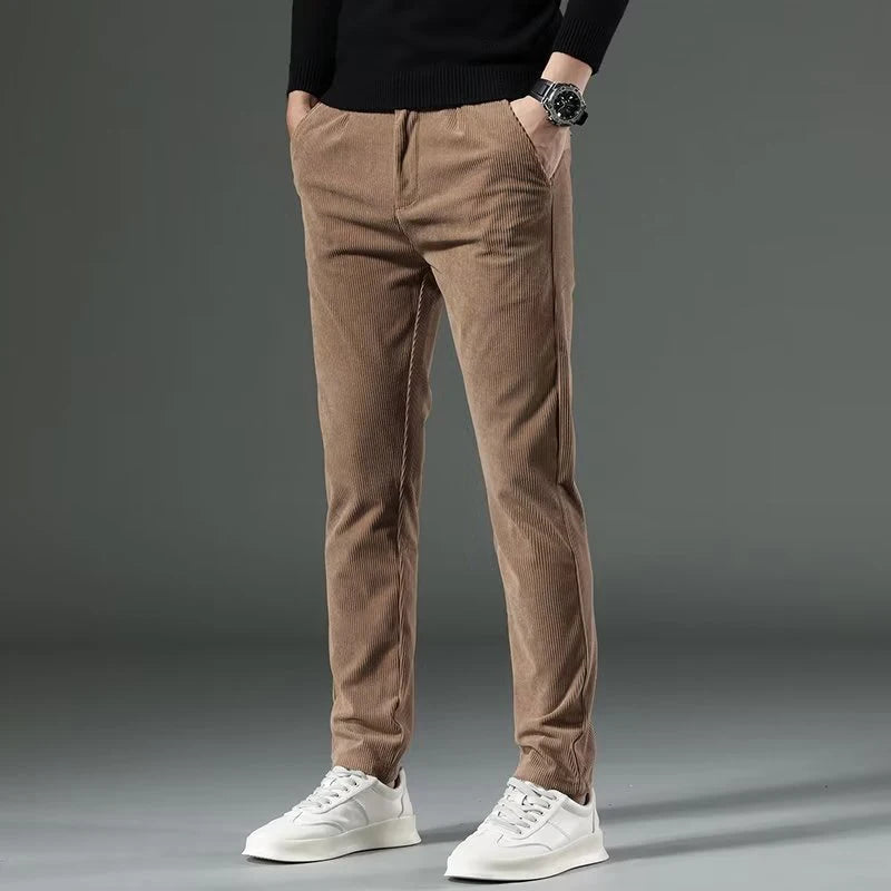 High Quality Brand Men's Corduroy Thicken Pants