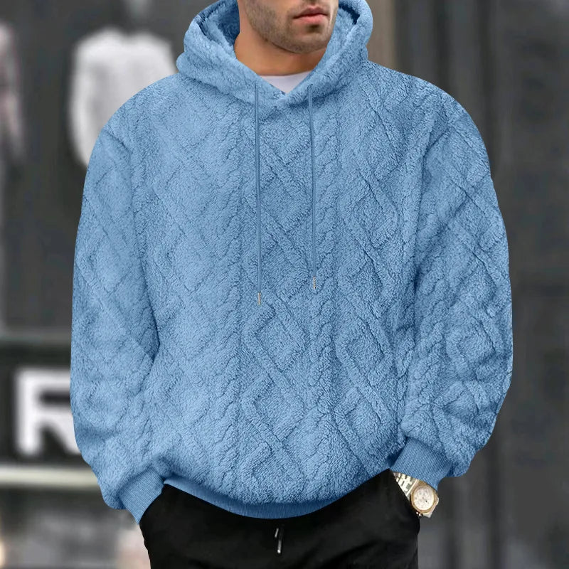 Herren High Street Jacquard doppelseitige Samt Kapuze