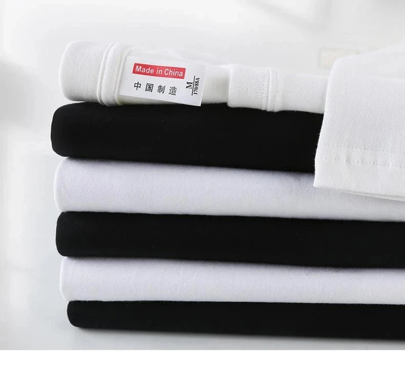 220gsm New Arrival Basic T Shirt Men's Cotton O Neck Simple Regular Fit Long Sleeve