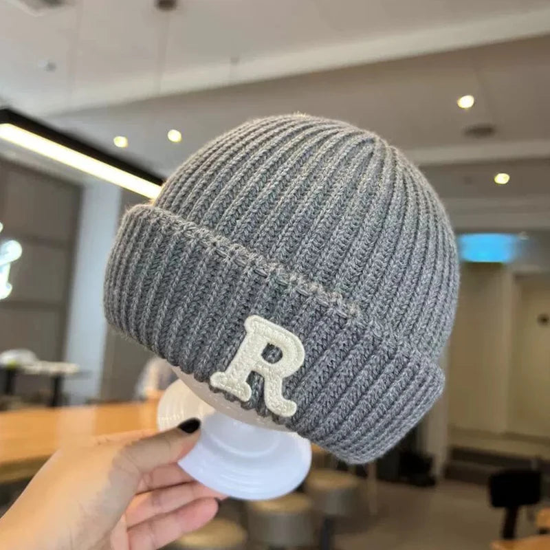 New Korean R Letter Baby Hat