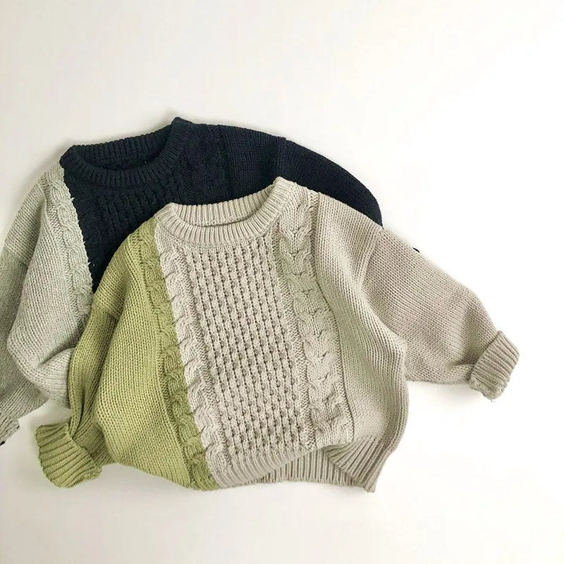 Autumn New Children Long Sleeve Knit Sweater