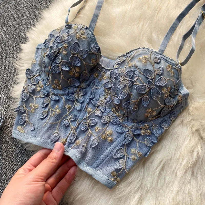 Women Steel Rubber Bone Push Up Bras