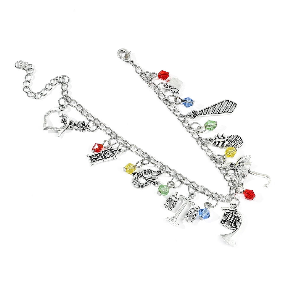 How I Met Your Mother Inspired Horn Umbrella Crystal Pendant Bracelets