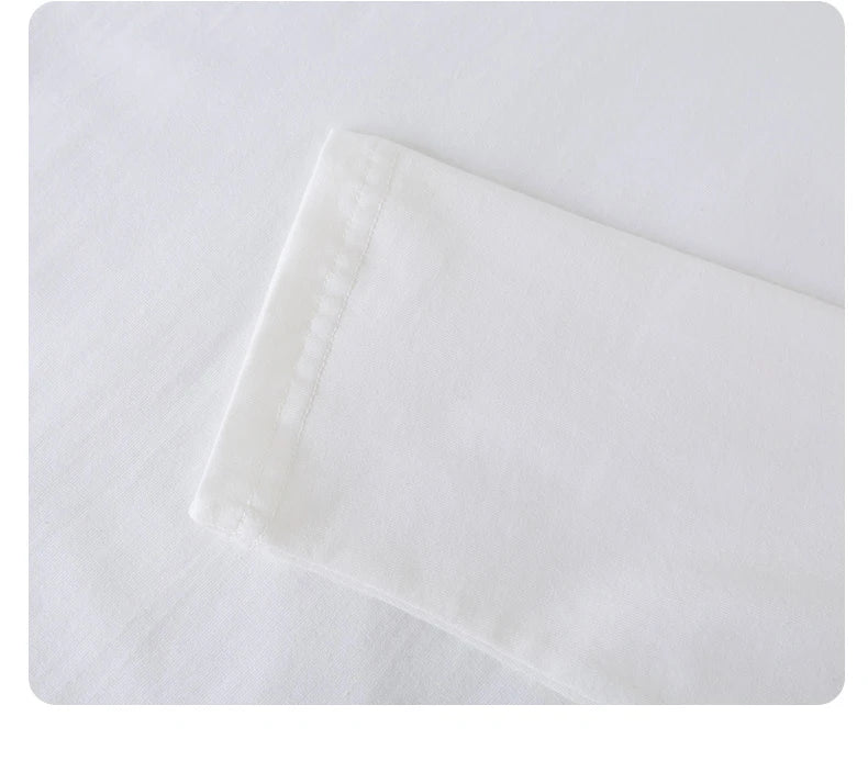 220gsm New Arrival Basic T Shirt Men's Cotton O Neck Simple Regular Fit Long Sleeve