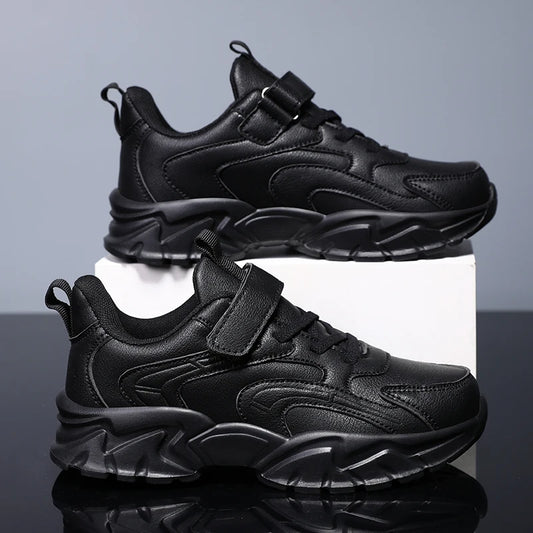 New Unisex PU Leather Casual Sneakers