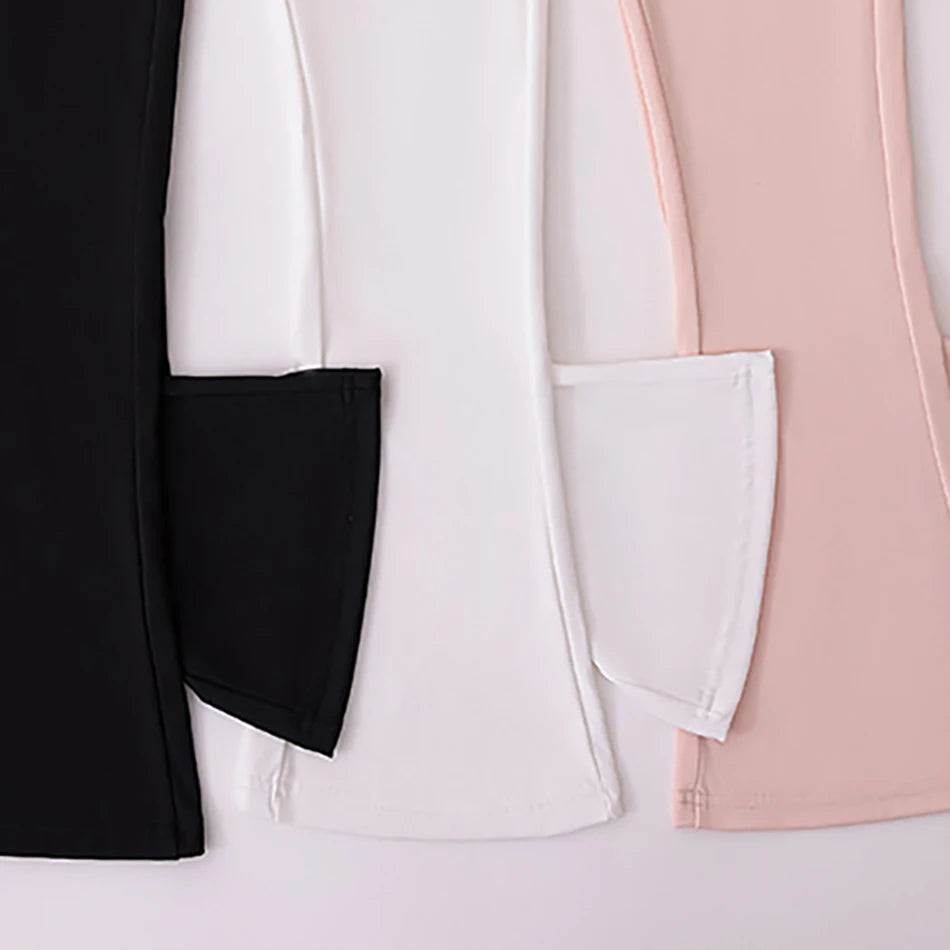 Girls High Waist Flared Pants