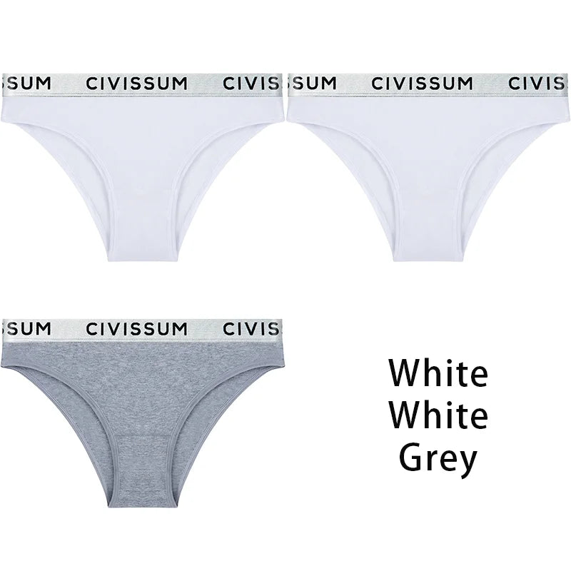 3PCS/Set Women 100% Cotton Panties