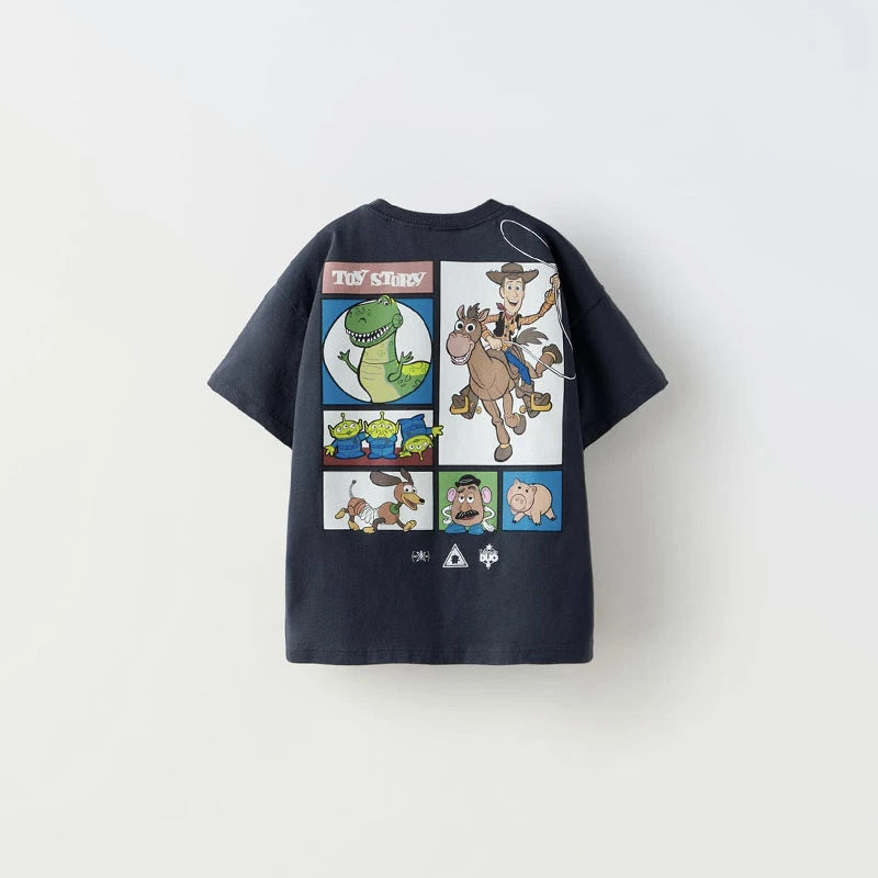 Summer Cartoon Pattern Fashion Boy's T-shirt
