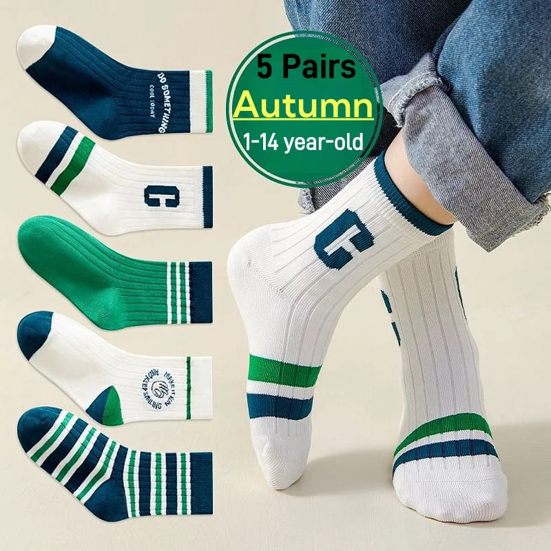 Baby Cartoon Pattern Medium Sock