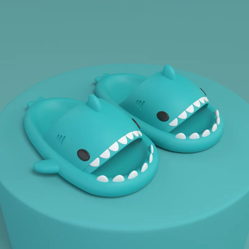 New Kids Shark Fashion Cartoon Slippers