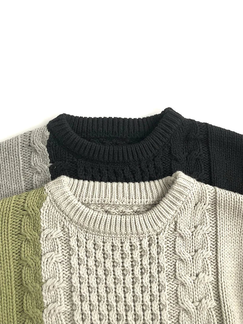 Autumn New Children Long Sleeve Knit Sweater
