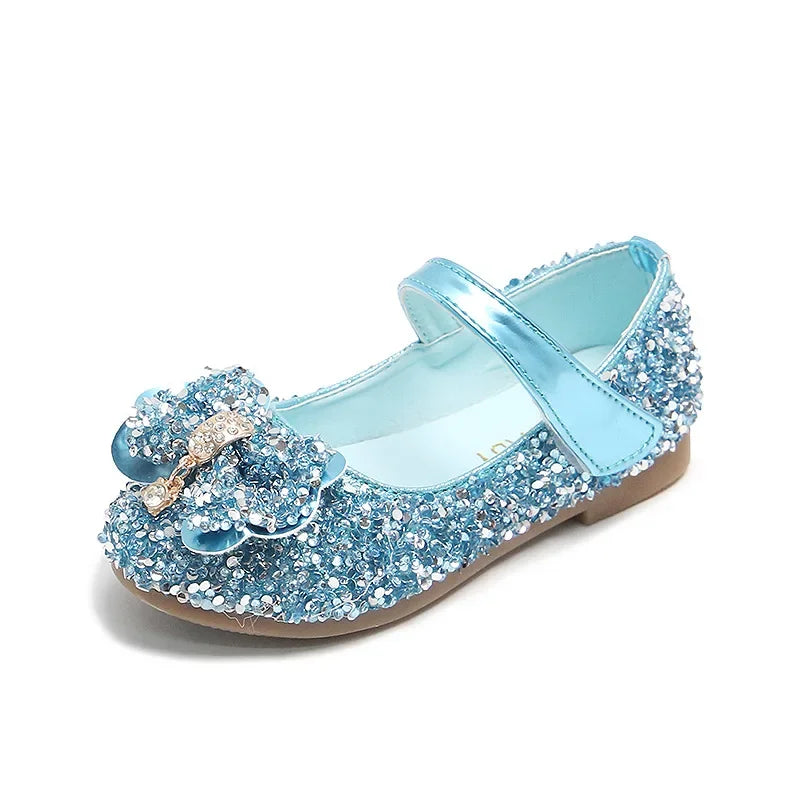 New Kids Glitter Leather Shoes