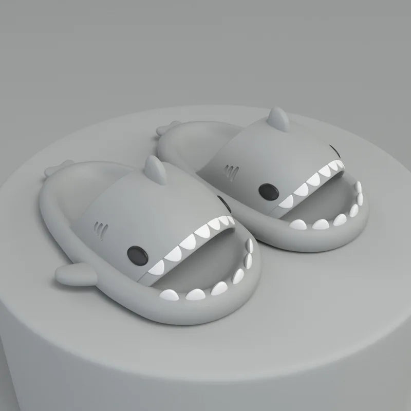 New Kids Shark Fashion Cartoon Slippers