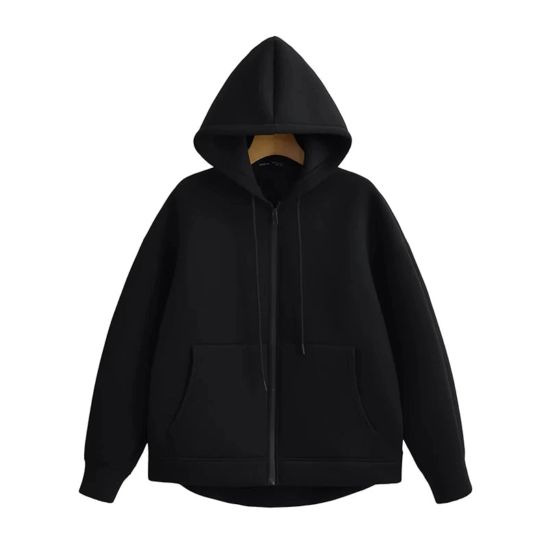 New Women's Zipper Hoodie Jacket