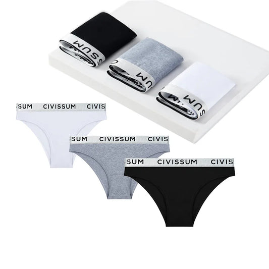 3PCS/Set Women 100% Cotton Panties