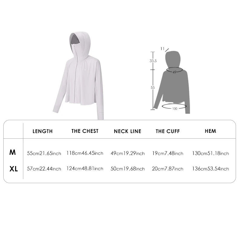 Women Clothing Anti-UV Coats Hooded