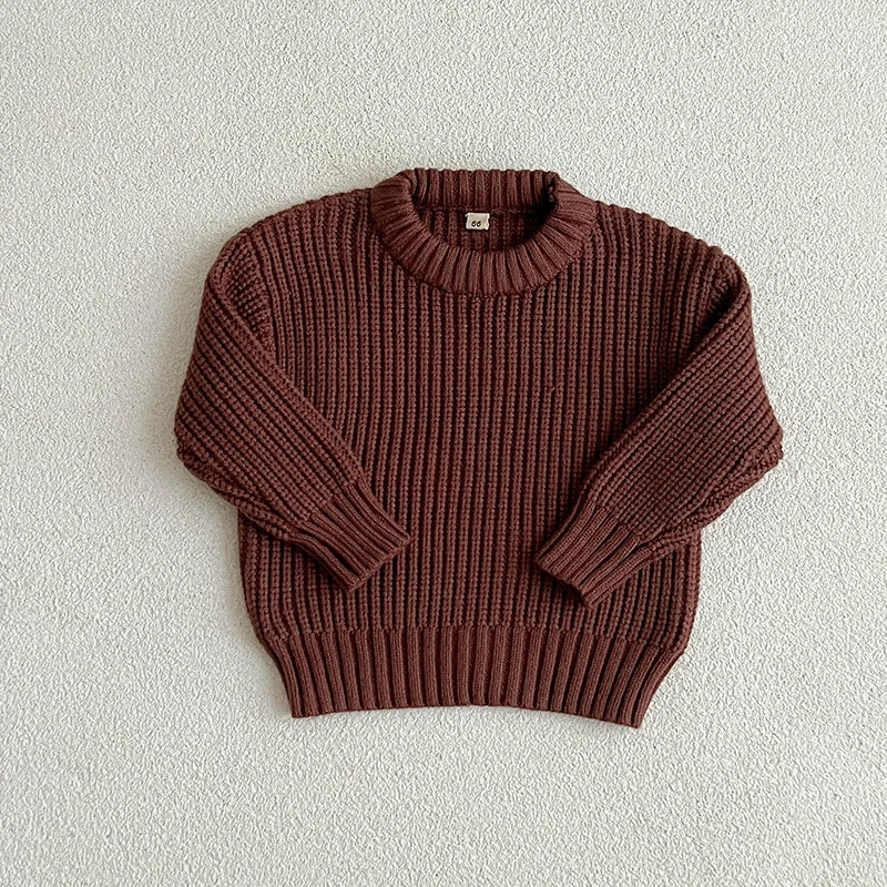 Kids Cotton Soft Winter Long Sleeve Pullover Tops