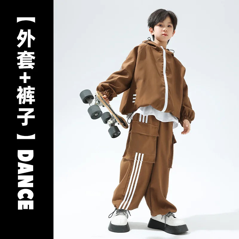 New Hip Hop Bomber Jacket Cargo Sport Pants
