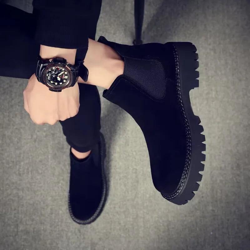 Autumn winter handsome ankle botas