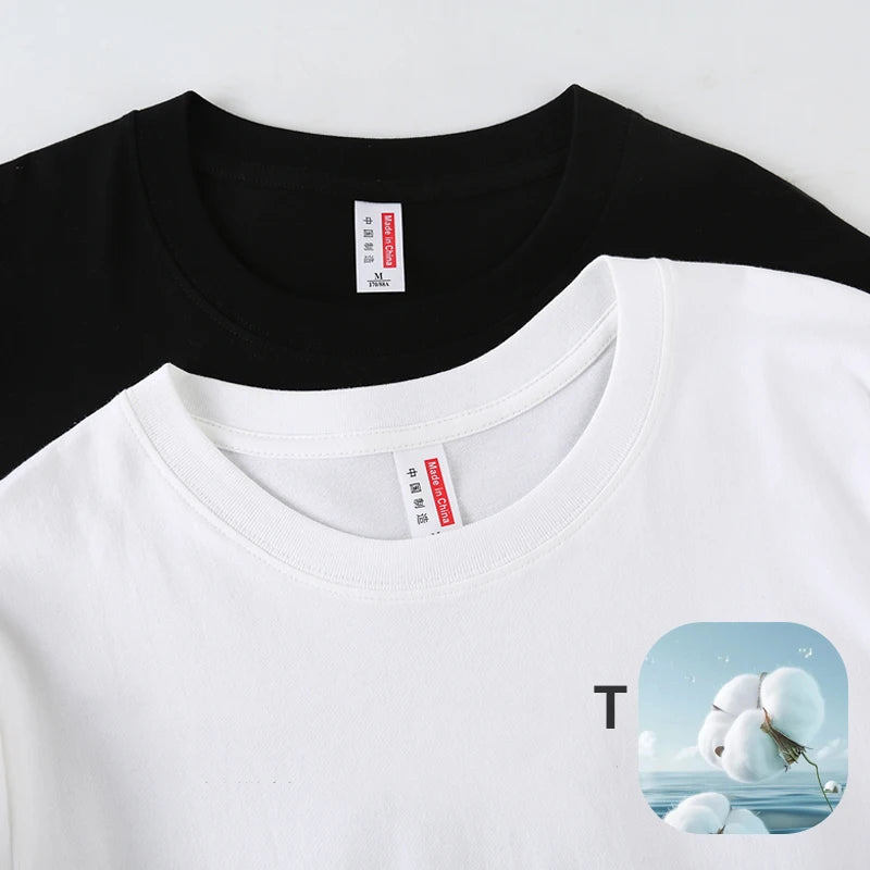 220gsm New Arrival Basic T Shirt Men's Cotton O Neck Simple Regular Fit Long Sleeve