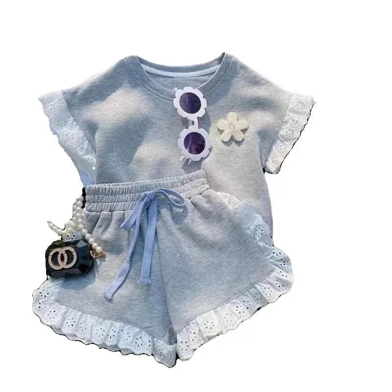 Girls New Summer Two-Piece Set
