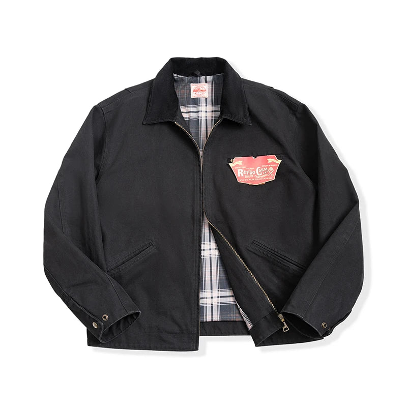 Neue Maden Retro Canvas Detroit Jagdjacke