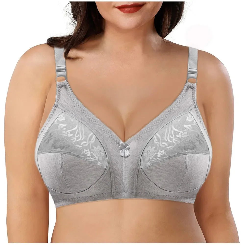 Women 38C-50F Deep V Bralette Lace Bra