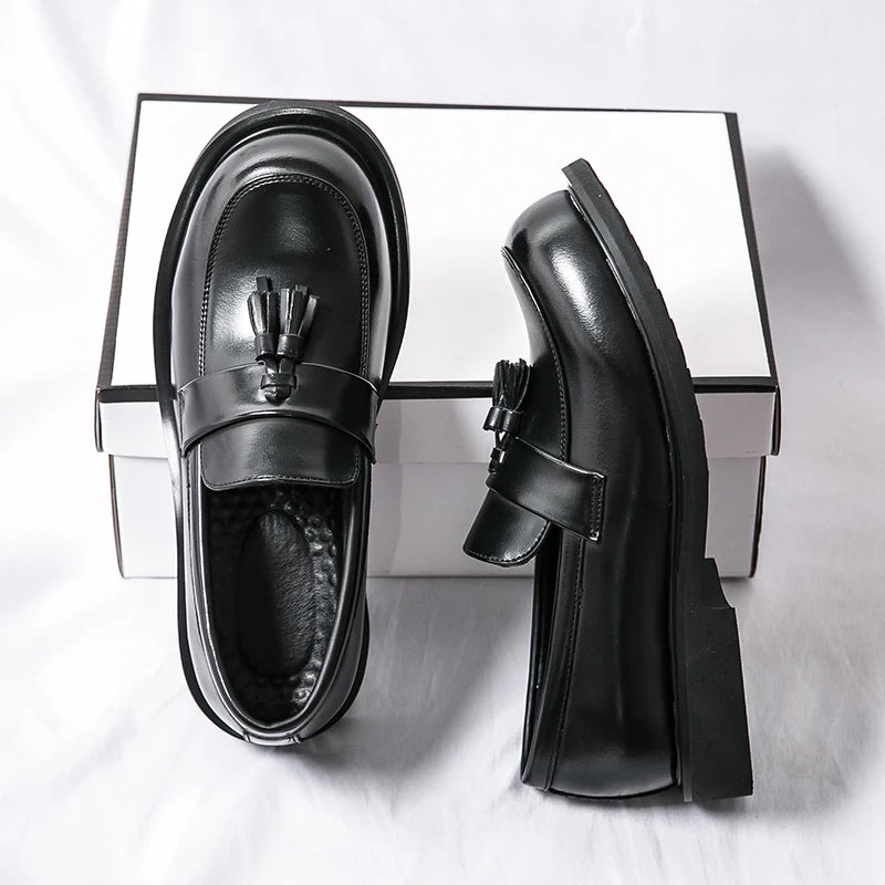 High-Quality men Leather Wedding shoes