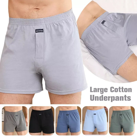 Men's Boxer Loose Large Short Cotton Plus Size Underwear