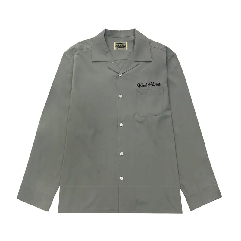 Autumn WACKO MARIA Embroidery Logo Long Sleeve Shirt