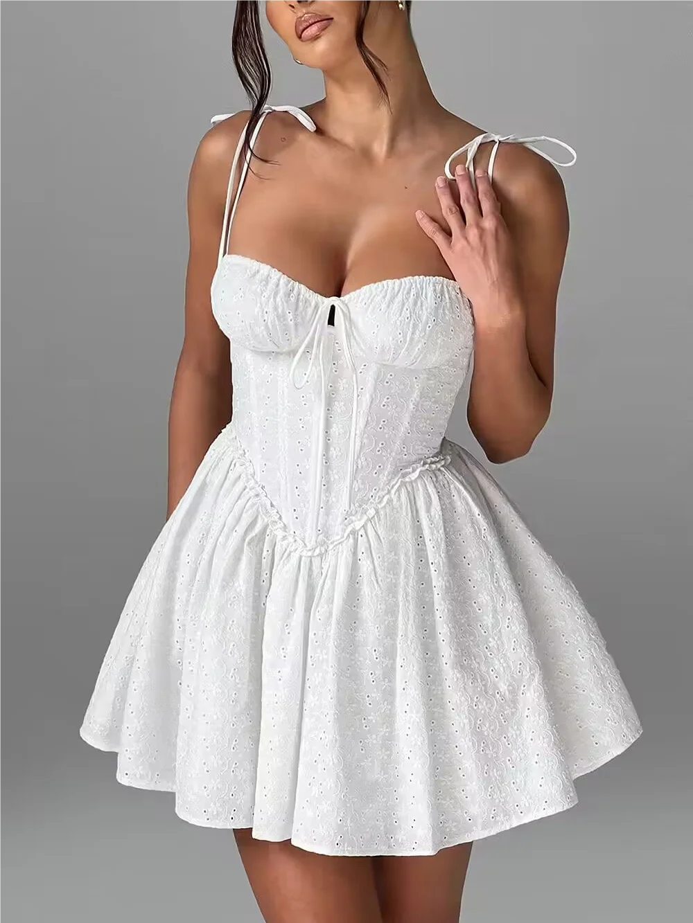 Summer Korean Fashion Ruffle Dress