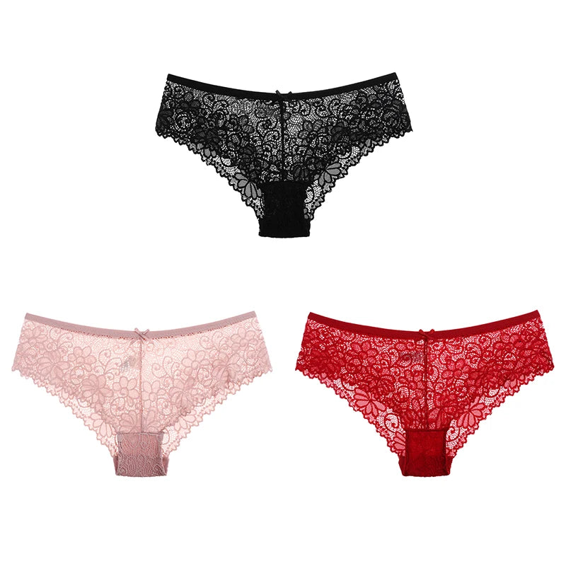 Women Briefs Sexy Full Lace Panties