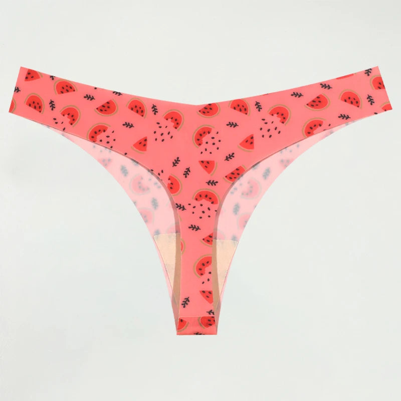 Women's Sexy Graphic Print Thongs Panties