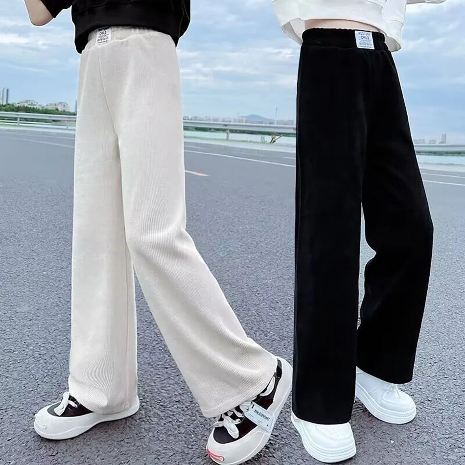 Children's Corduroy Casual Straight Leg Pants