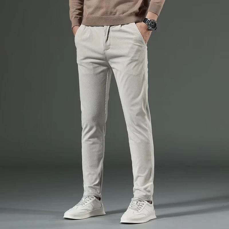High Quality Brand Men's Corduroy Thicken Pants