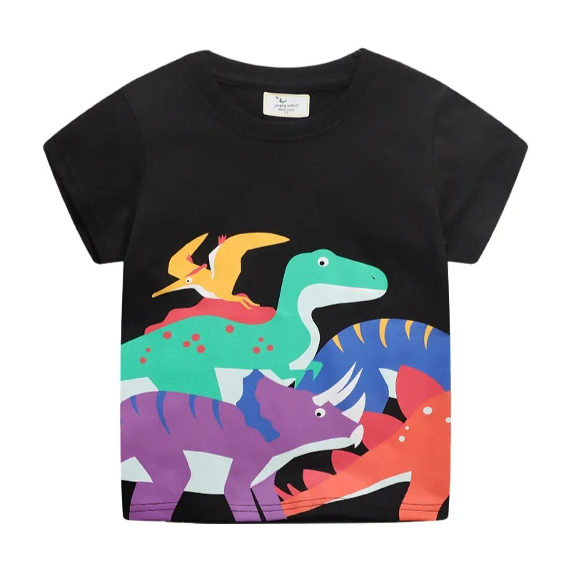 Summer Kids Short Sleeve Cartoon T shirt