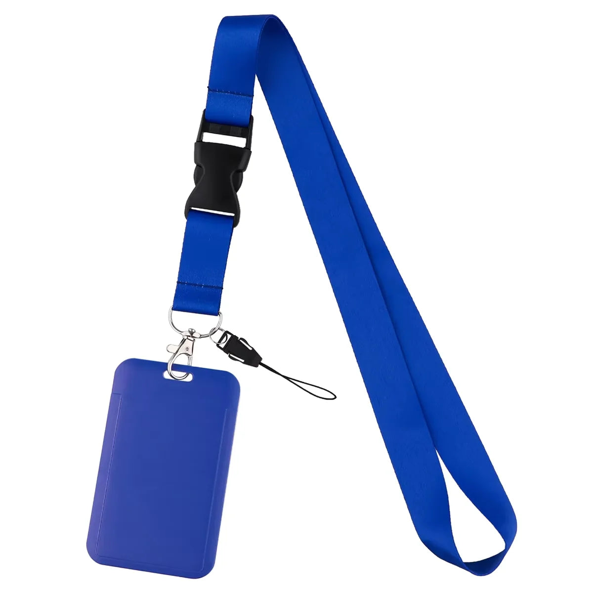 New Pure Lanyard Keychain ID Card Holder