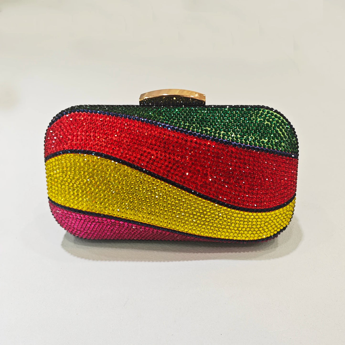 Luxus Shiny Hochzeit Party Schulter Kristall Kupplung Abend Handtasche Bankett