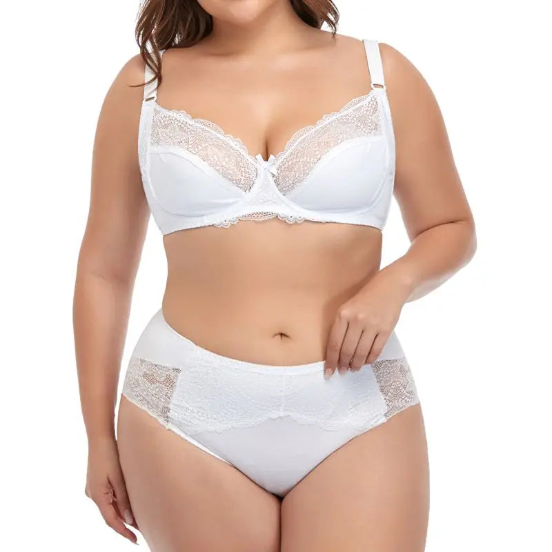 Women Floral Lace Underwear Set