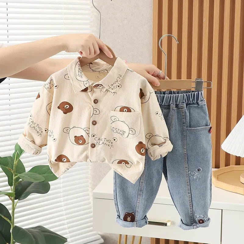 New Spring Autumn Boys Clothing Set