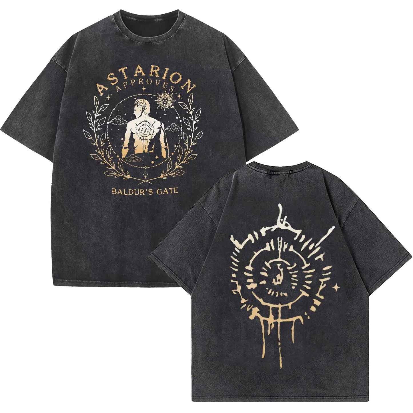 Limitierte Astarion Baldur's Gate 3 Vintage Washed T-Shirts