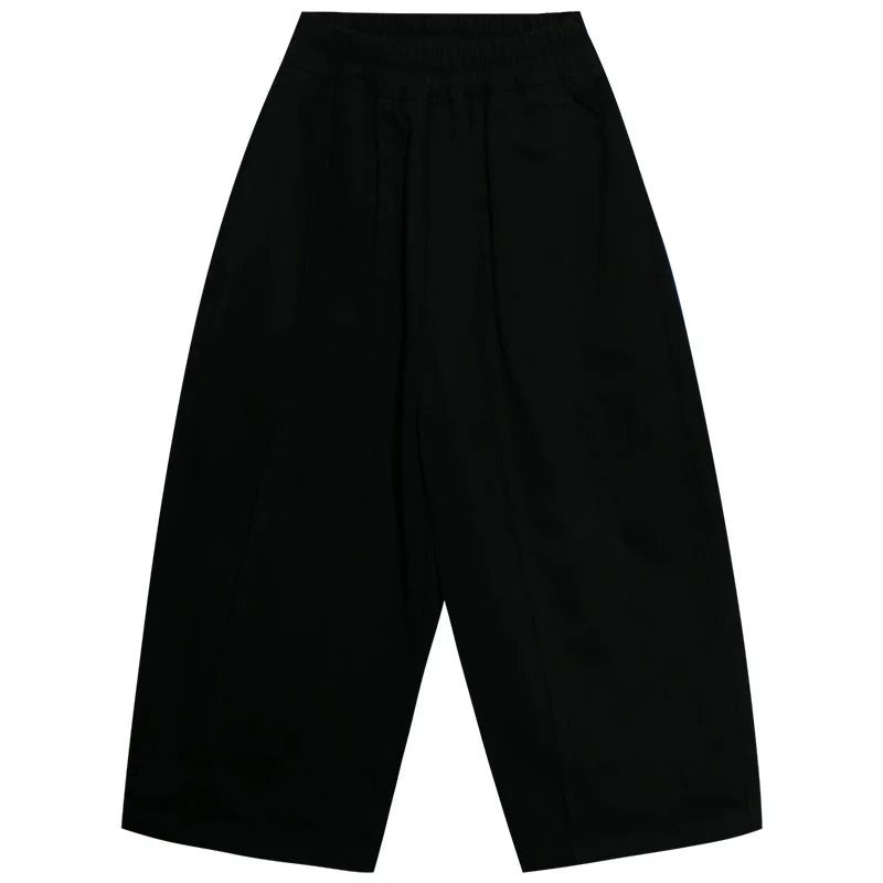 Korean style Kids solid color patchwork Trousers