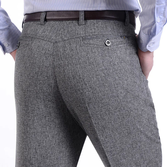 Gerade Hose mit hoher Taille für Herren