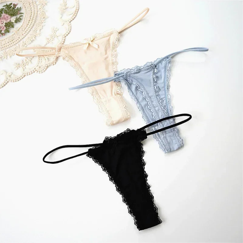 Neue dünne sexy Spitzen-Thongs atmungsaktive Damen-Unterwäsche