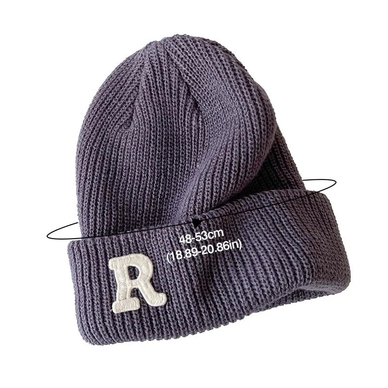 New Korean R Letter Baby Hat