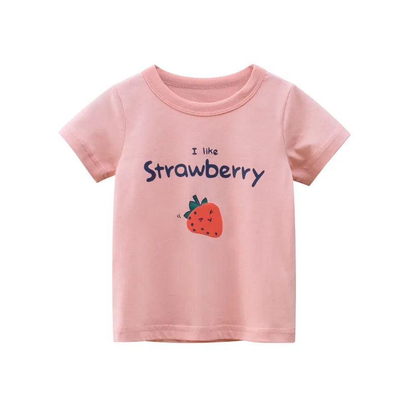 Sommer 2-8 Jahre Kinder Mädchen Shorts Ärmel T-shirts