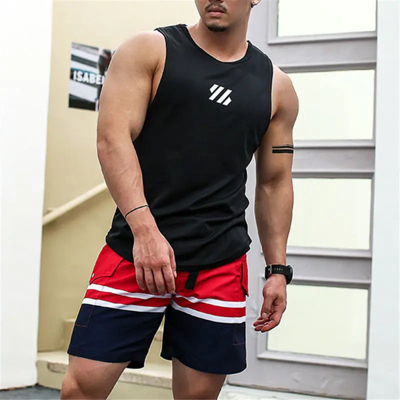 Tank Tops Männer Fitnessstudios Workout Ärmelloses Shirt Männliches Unterhemd